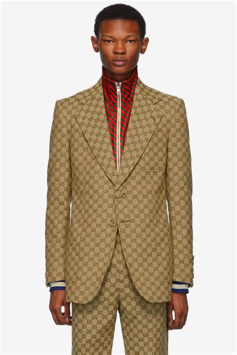 gucci blazer jacket men's|Gucci designer suits for men.